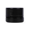 C017 3g Round Black Glass Bottle CBD Jar