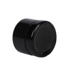 C017 3g Round Black Glass Bottle CBD Jar